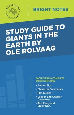 Study Guide to Giants in the Earth by Ole Rolvaag Paperback Dexterity