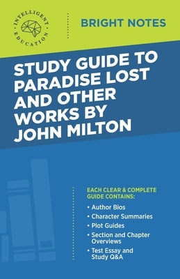 Study Guide to Paradise Lost and Other Works by John Milton Paperback Dexterity