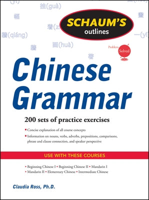 Schaums Chinese Grammar Paperback McGraw-Hill Companies