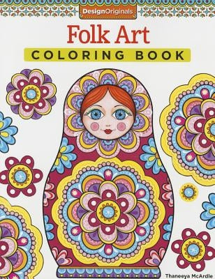 Folk Art Coloring Book Paperback Design Originals