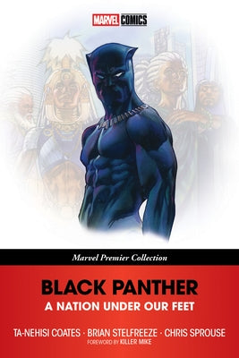 Black Panther paperback from Marvel Universe, featuring cover art from the Marvel Premier Collection, with vibrant black and gold design.