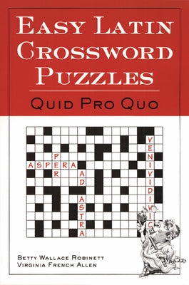 Easy Latin Crossword Puzzles Paperback McGraw-Hill Companies