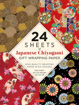 Chiyogami Patterns Gift Wrapping Paper - 24 Sheets: 18 X 24 (45 X 61 CM) Wrapping Paper Tuttle Publishing