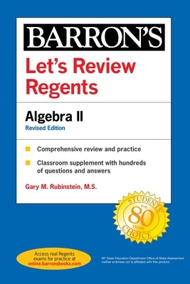 Let's Review Regents: Algebra II Revised Edition Paperback Barrons Educational Services