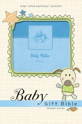 Niv, Baby Gift Bible, Holy Bible, Leathersoft, Blue, Red Letter, Comfort Print: Keepsake Edition Bible Zonderkidz