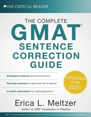 The Complete GMAT Sentence Correction Guide Paperback Critical Reader