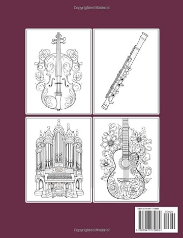 Music Coloring Book For Inmates: 70 Coloring Pages For Adults With Beautiful Stress Relieving Designs for Relaxation, Mindfulness, Gift For Men Women In Jail And Music Lovers Paperback – October 6, 2023 - SureShot Books Publishing LLC