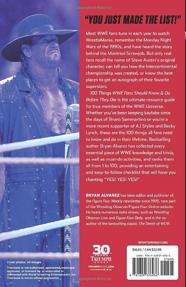 100 Things Wwe Fans Should Know & Do Before They Die - NJ Corrections Book Store