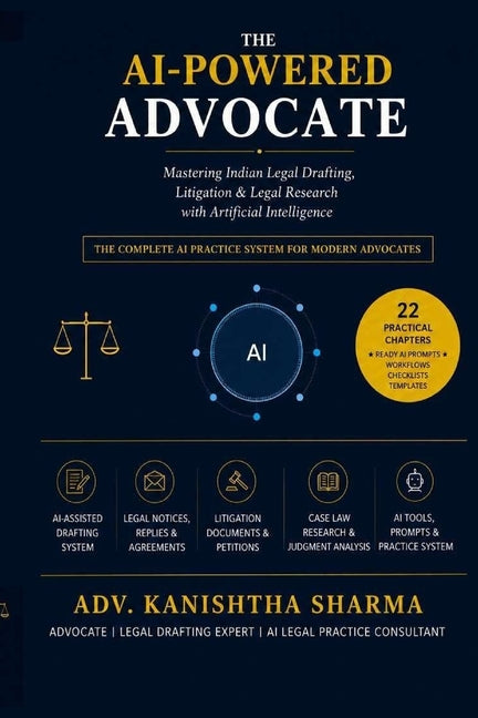 The AI-Powered Advocate: Mastering Indian Legal Drafting, Litigation & Legal Research with Artificial Intelligence". by Sharma, Adv Kanishtha