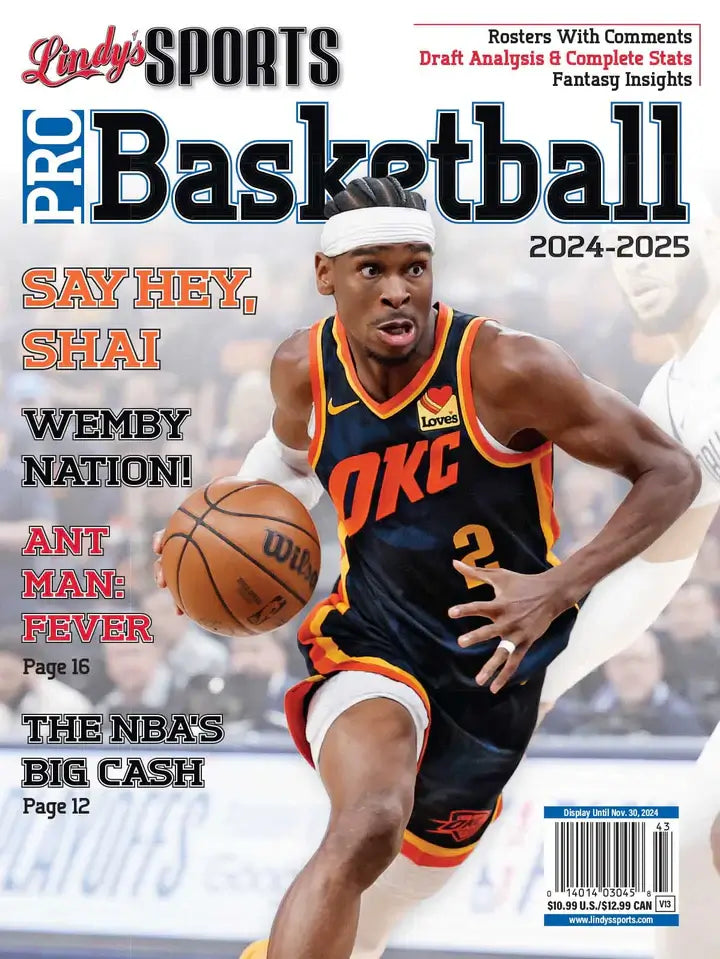 Lindy’s 2025-26 NFL & College Football Preview Combo Pack Sports Magazines SureShot Books Publishing LLC Lindy's 2024-25 Pro Basketball Magazine