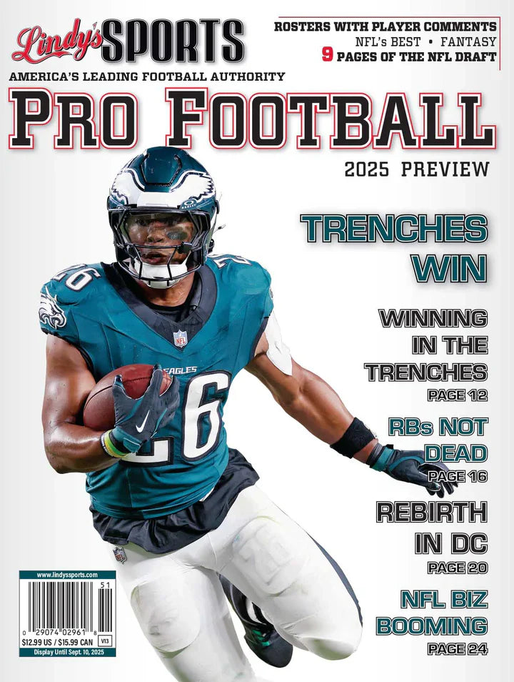 Lindy's Pro Football 2025-2026 - In Stock Sports Magazines - NJ Corrections Bookstore