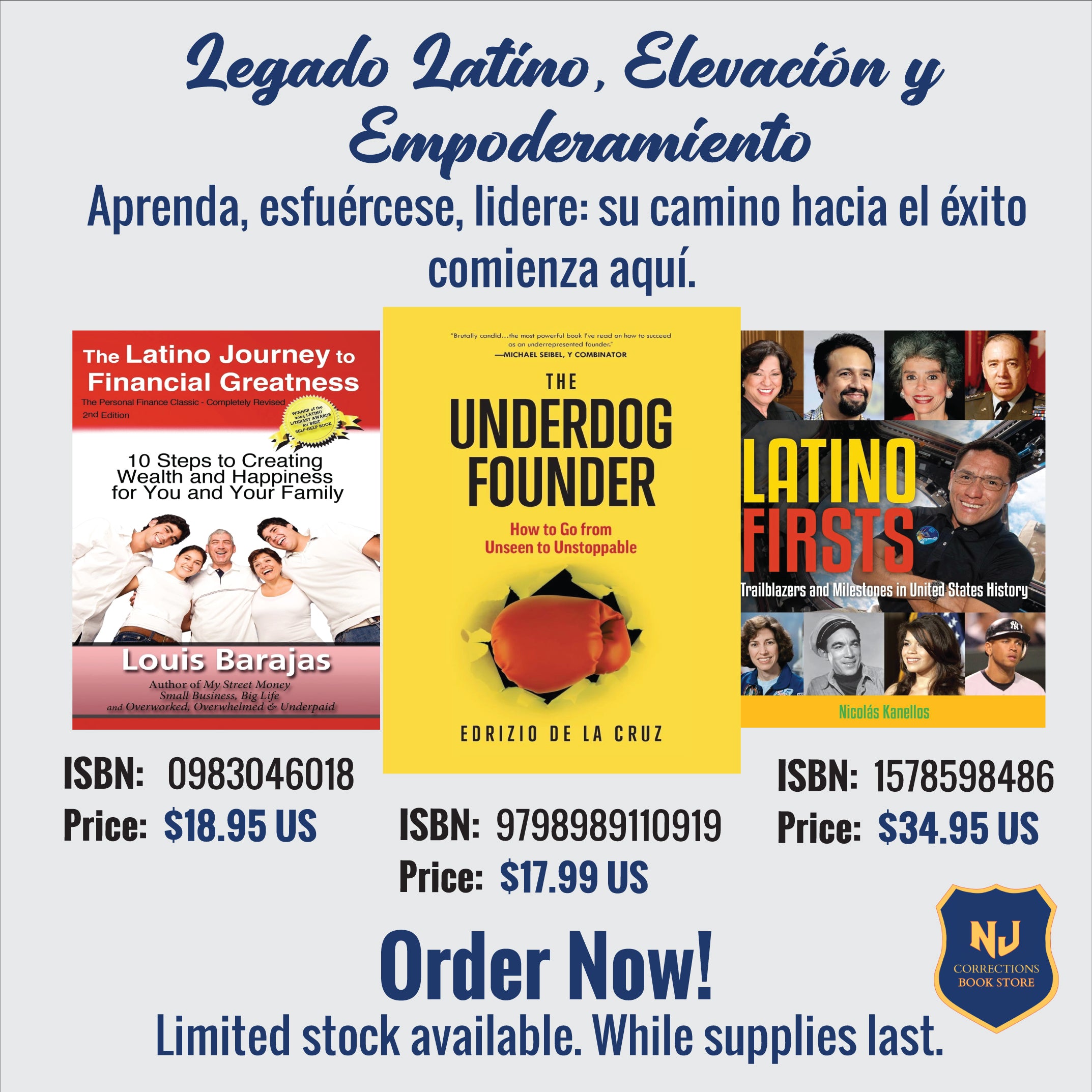 Legado Latino, Elevación y Empoderamiento Bundle – The Latino Journey to Financial Greatness, The Underdog Founder & Latino Firsts