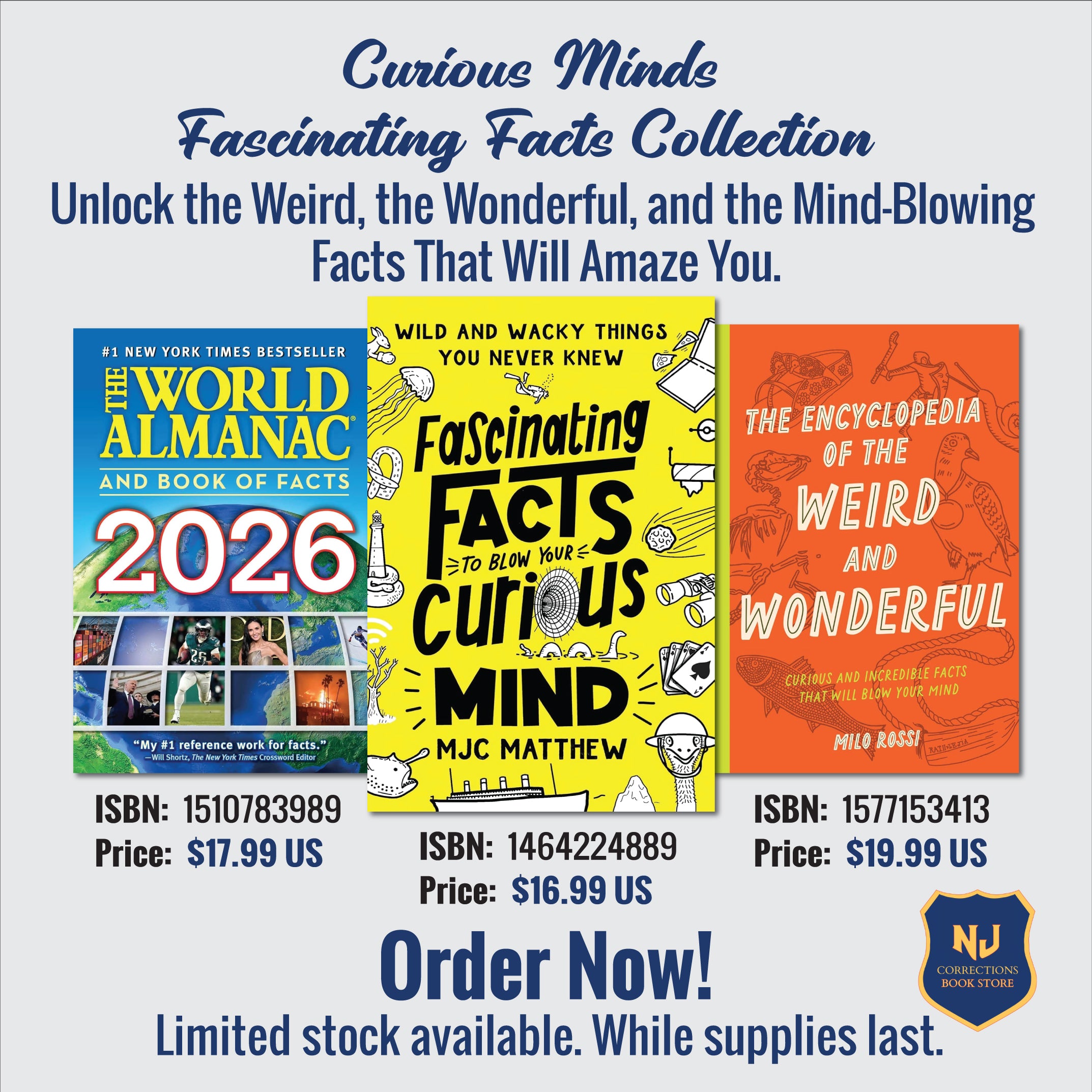 Curious Minds - Fascinating Facts Collection - Unlock the Weird, the Wonderful, and the Mind-Blowing Facts That Will Amaze You Bundle