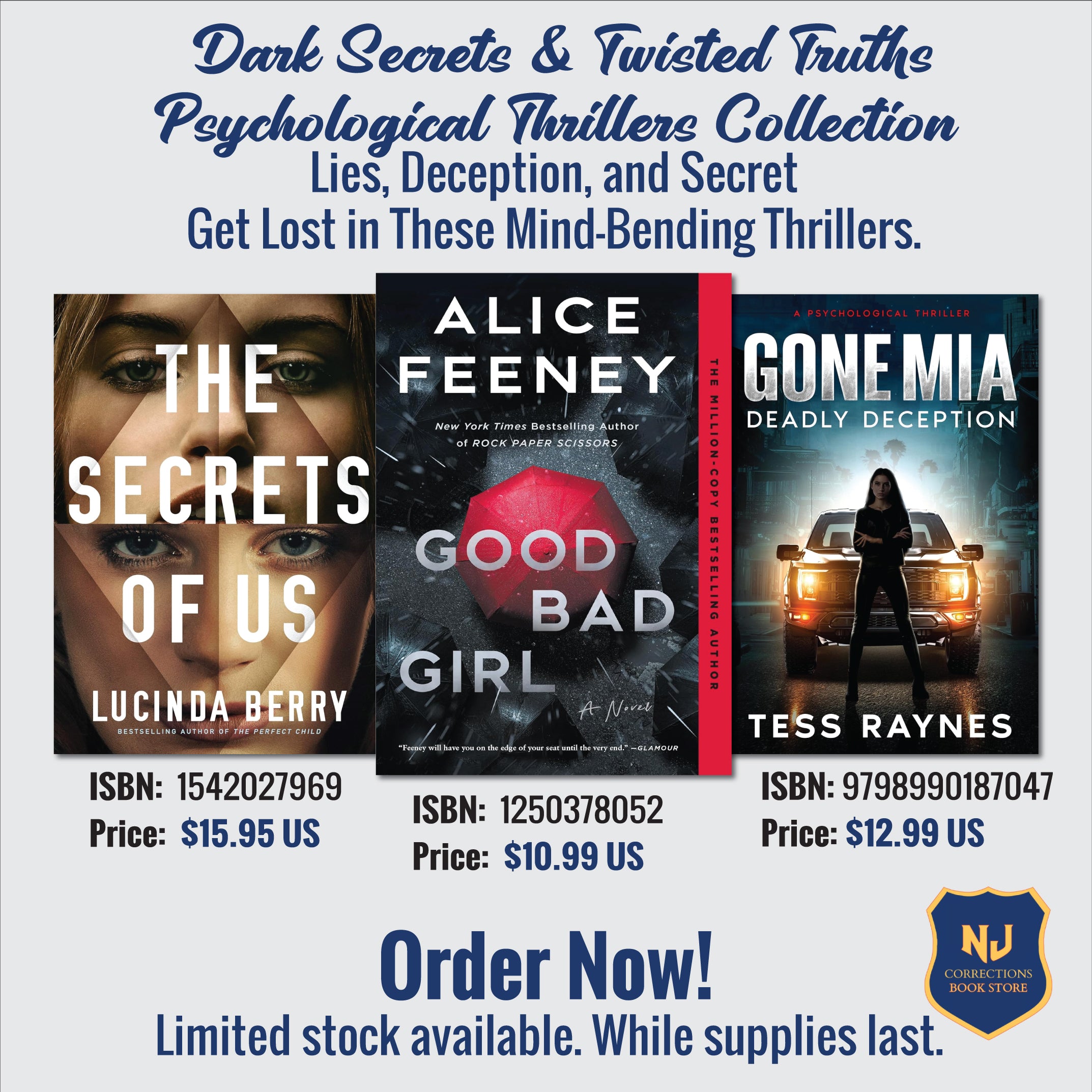 Dark Secrets & Twisted Truths Psychological Thrillers Collection – The Secrets of Us, Good Bad Girl & Gone Mia: Deadly Deception