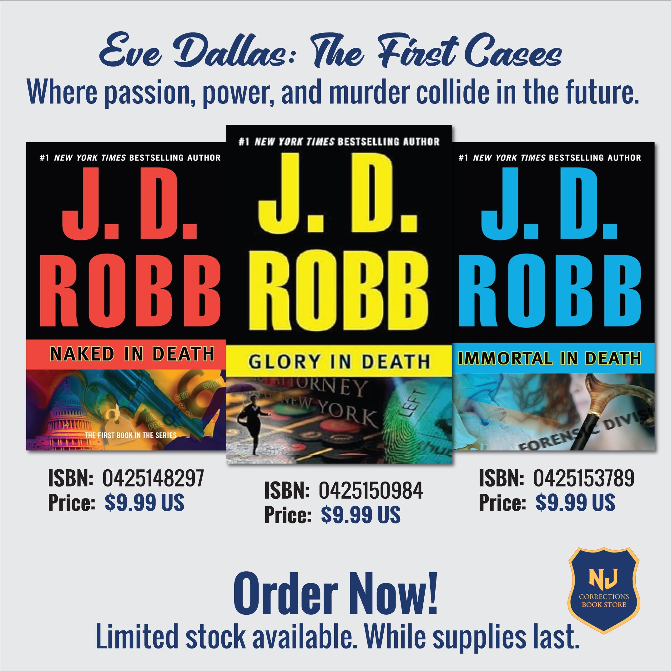 Eve Dallas: The First Cases - Where Passion, Power, and Murder Collide in the Future Bundle