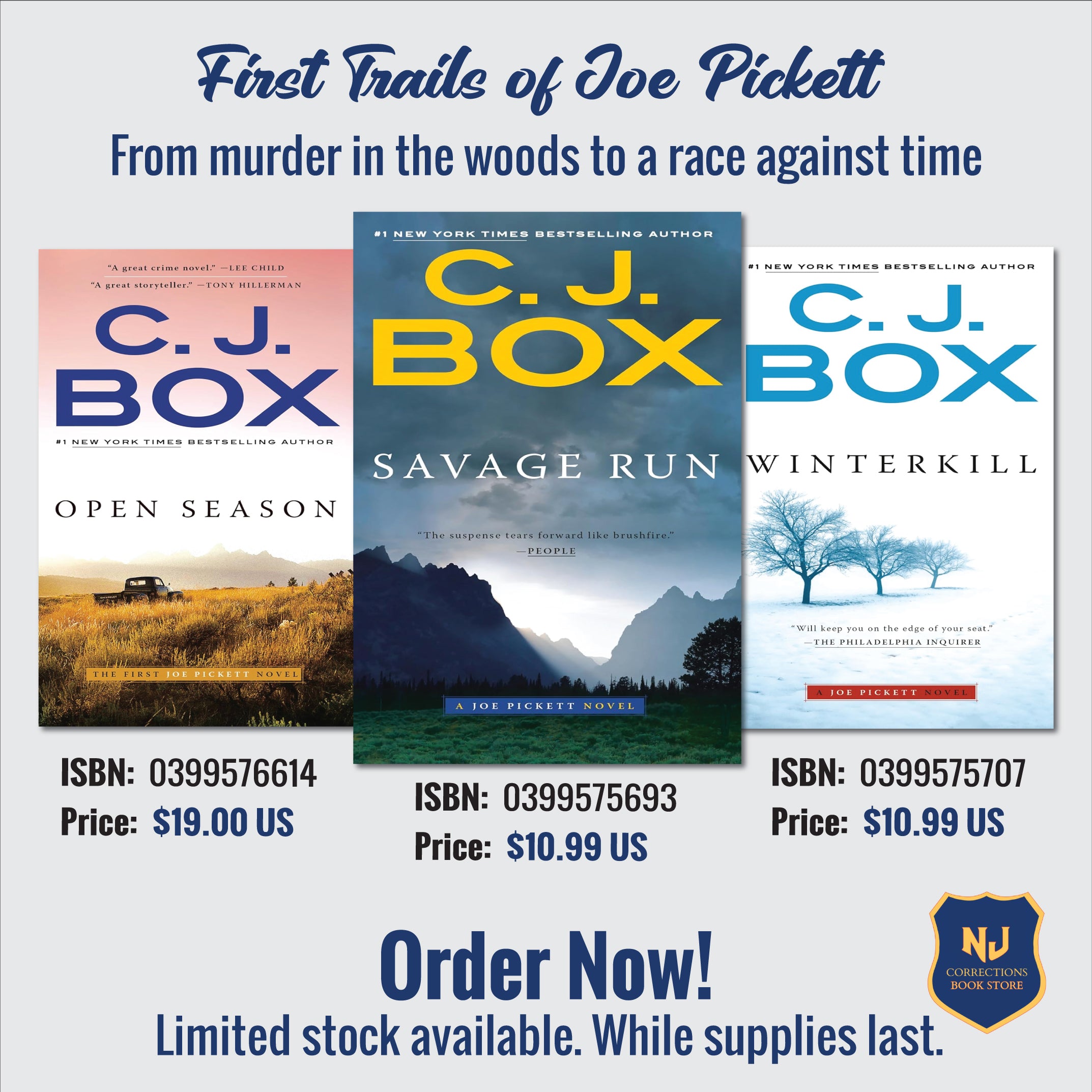 First Trails of Joe Pickett - From Murder in the Woods to a Race Against Time Bundle