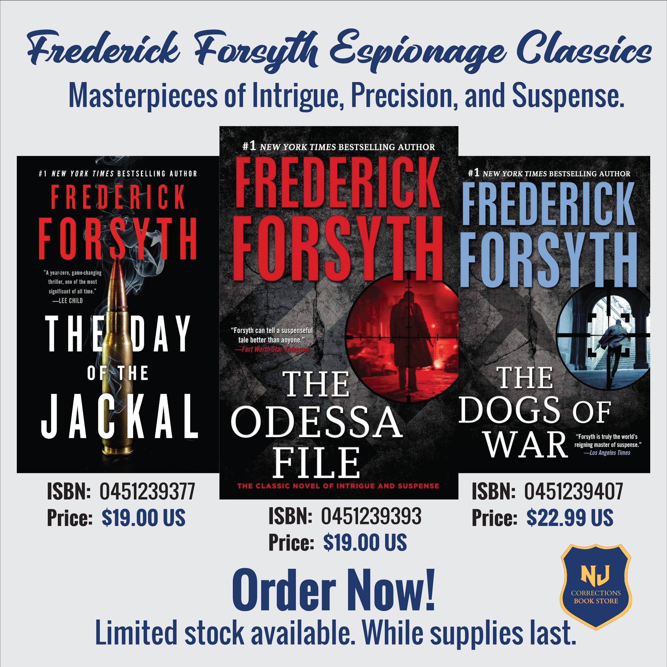 Frederick Forsyth Espionage Classics - Masterpieces of Intrigue, Precision, and Suspense Bundle
