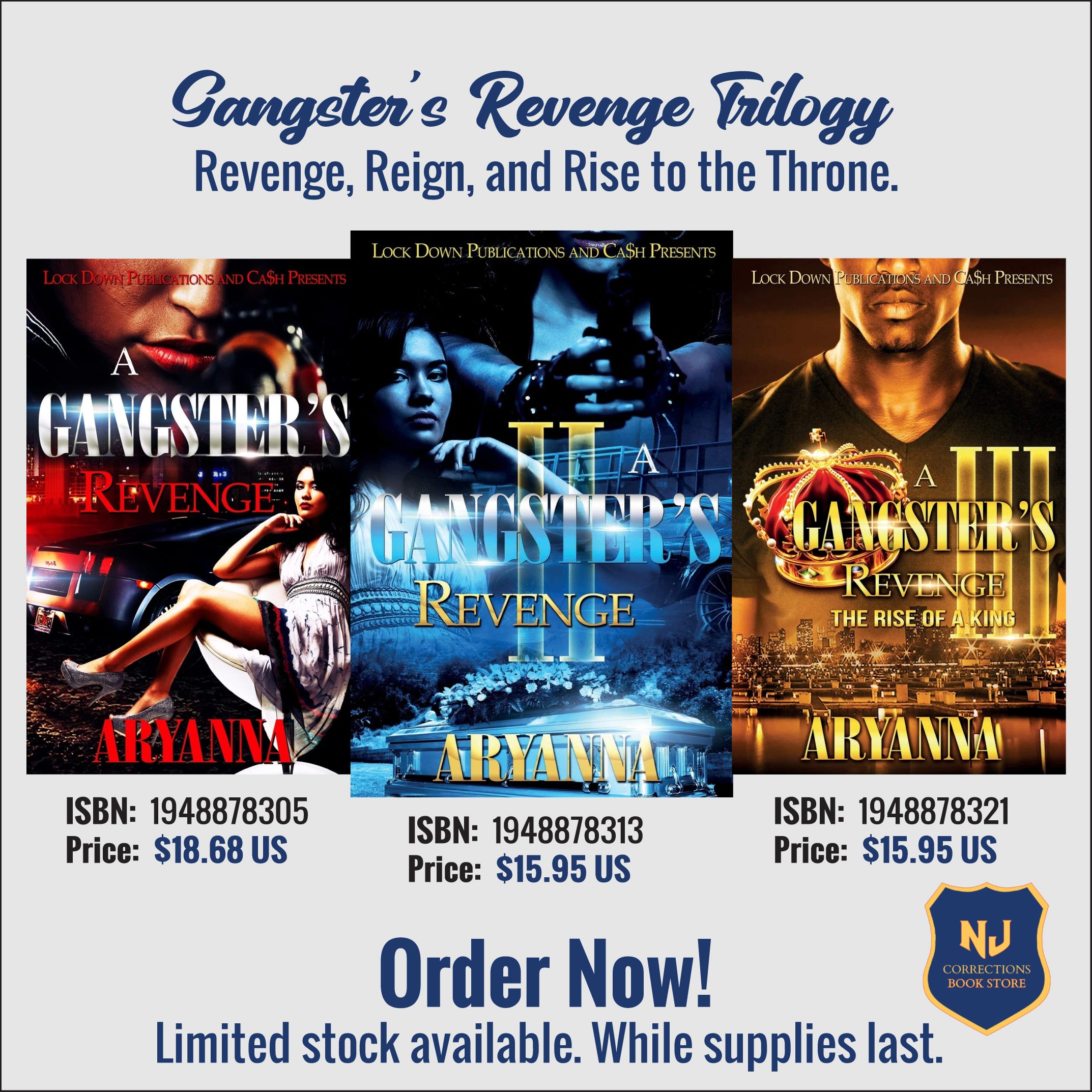 Gangster's Revenge Trilogy - Revenge, Reign, and Rise to the Throne Bundle