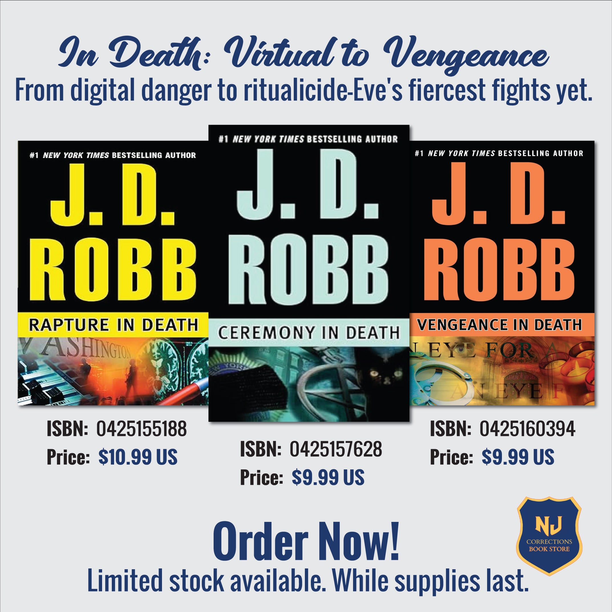 In Death: Virtual to Vengeance - From Digital Danger to Ritualicide-Eve's Fiercest Fights Yet Bundle