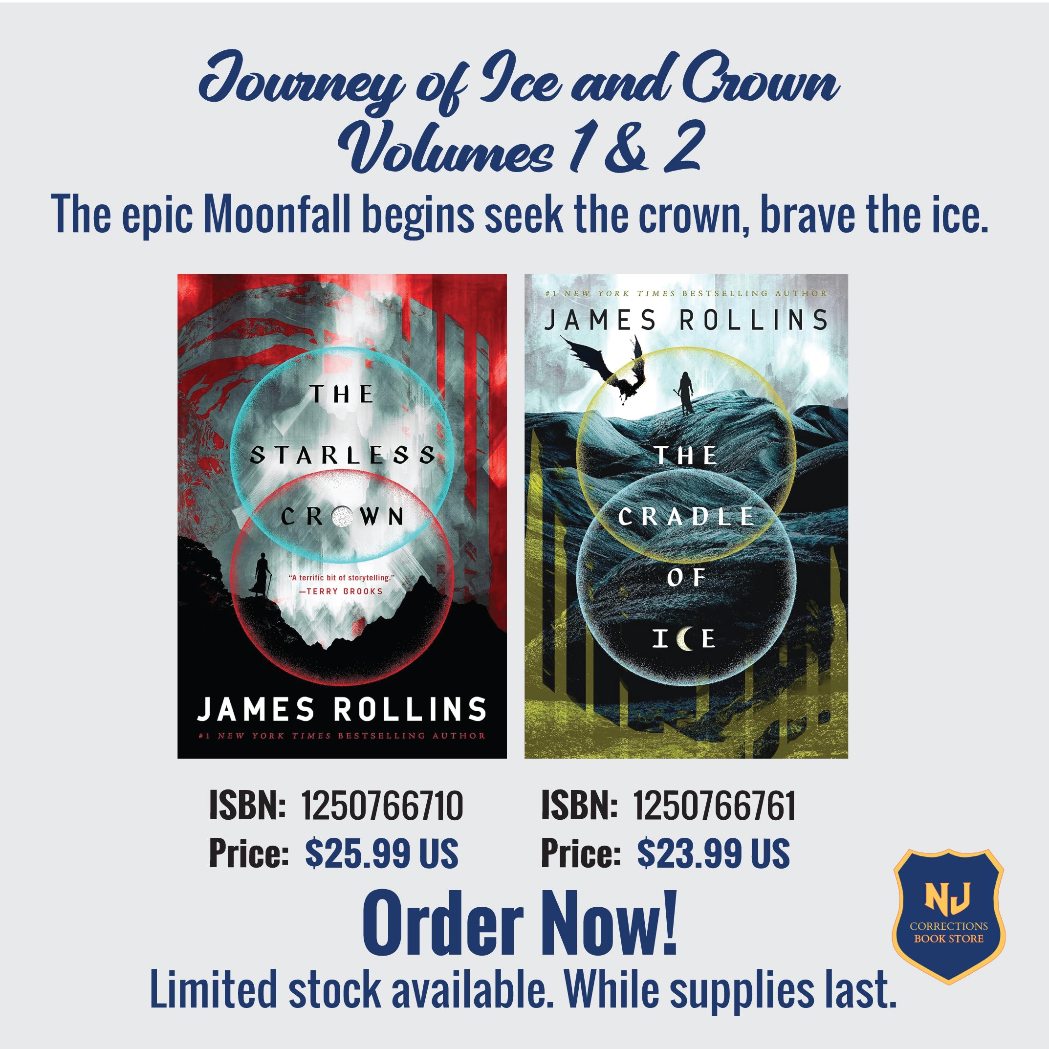 Journey of Ice and Crown Volumes 1 & 2 - The Epic Moonfall Begins Seek the Crown, Brave the Ice Bundle