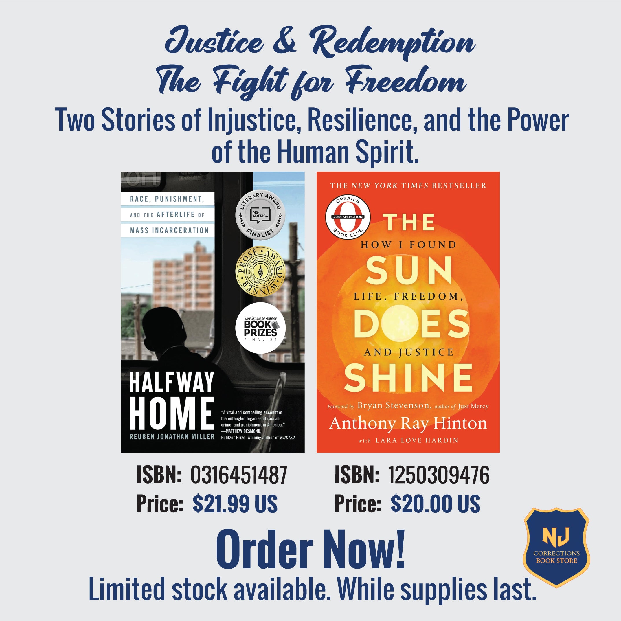 Justice & Redemption - The Fight for Freedom - Two Stories of Injustice, Resilience, and the Power of the Human Spirit Bundle
