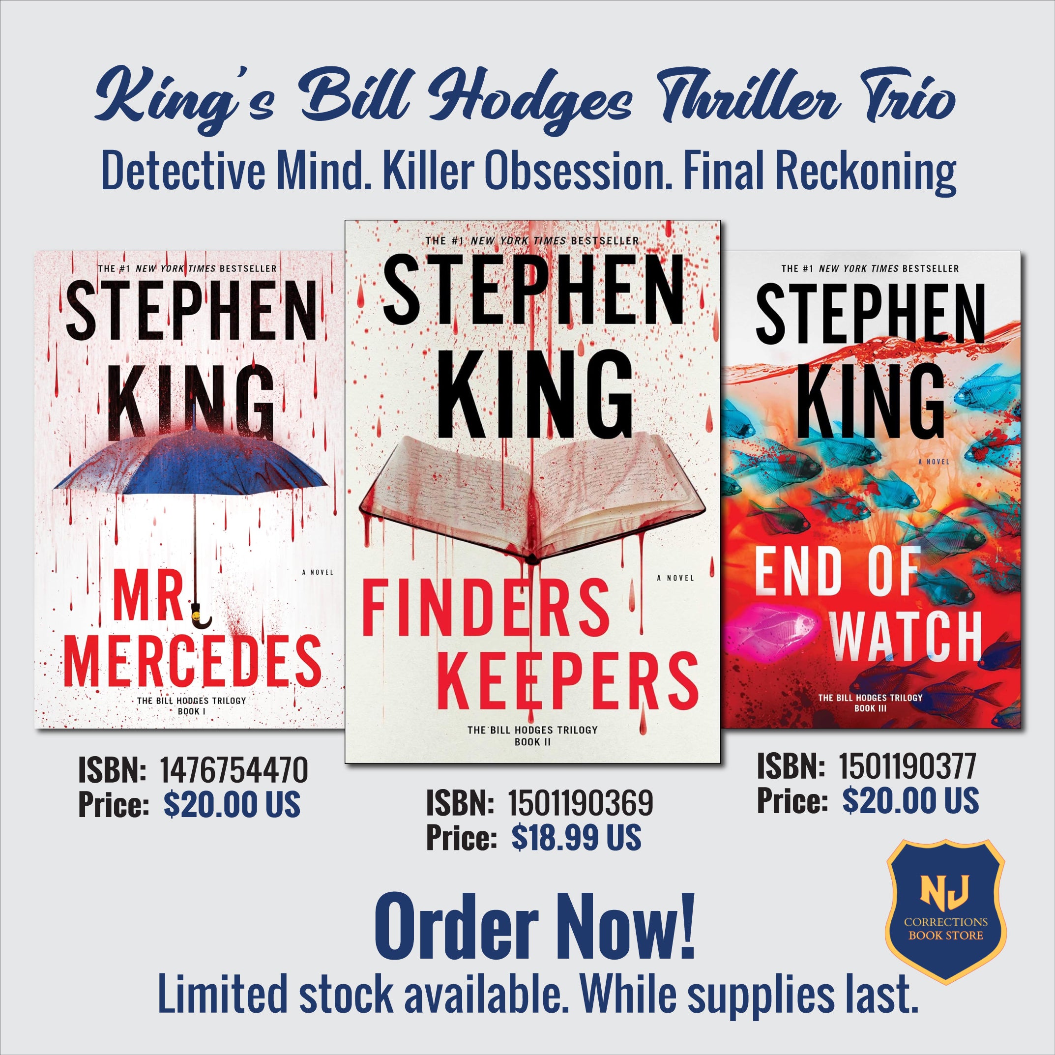 King's Bill Hodges Thriller Trio - Detective Mind. Killer Obsession. Final Reckoning Bundle
