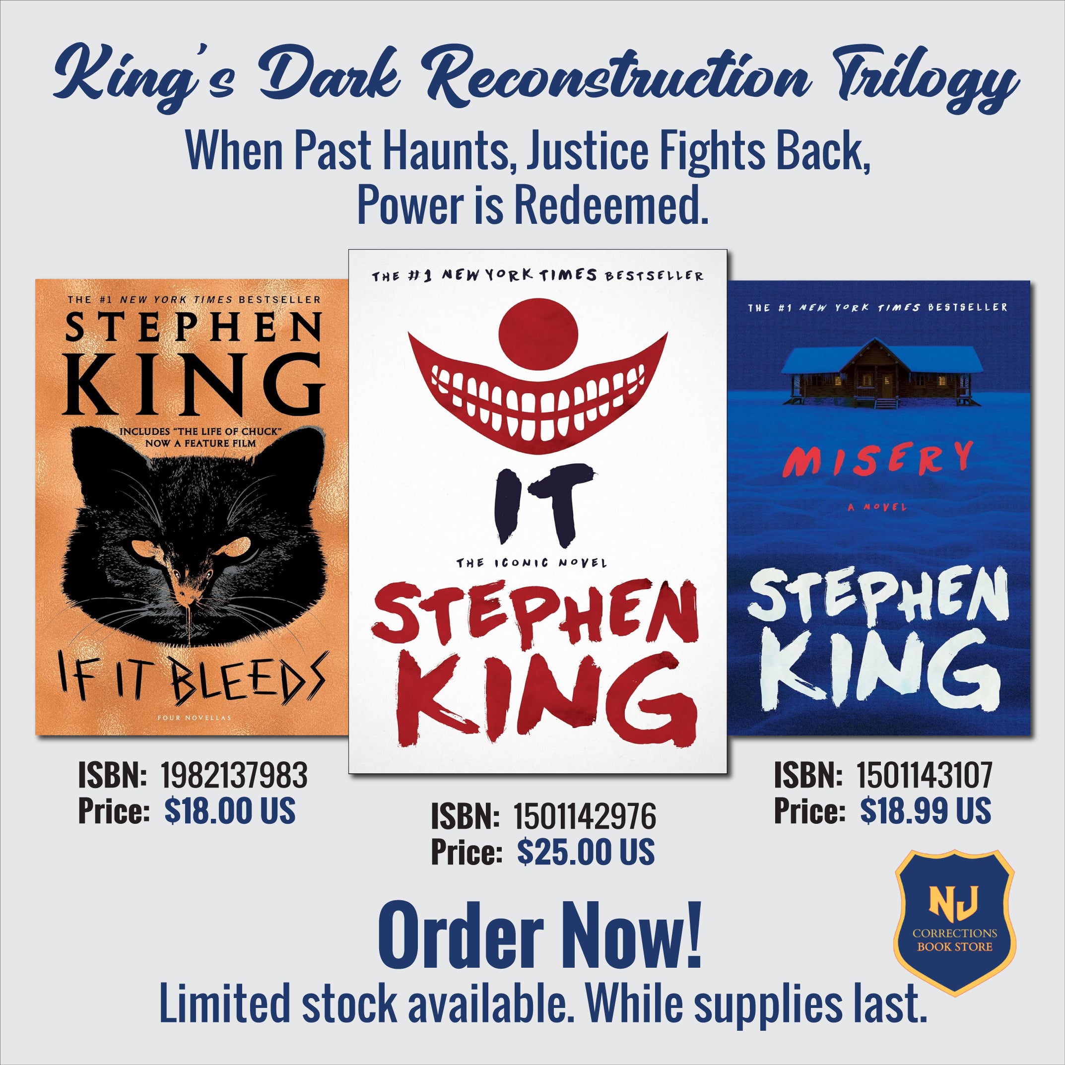 King's Dark Reconstruction Trilogy - When Past Haunts, Justice Fights Back, Power is Redeemed Bundle