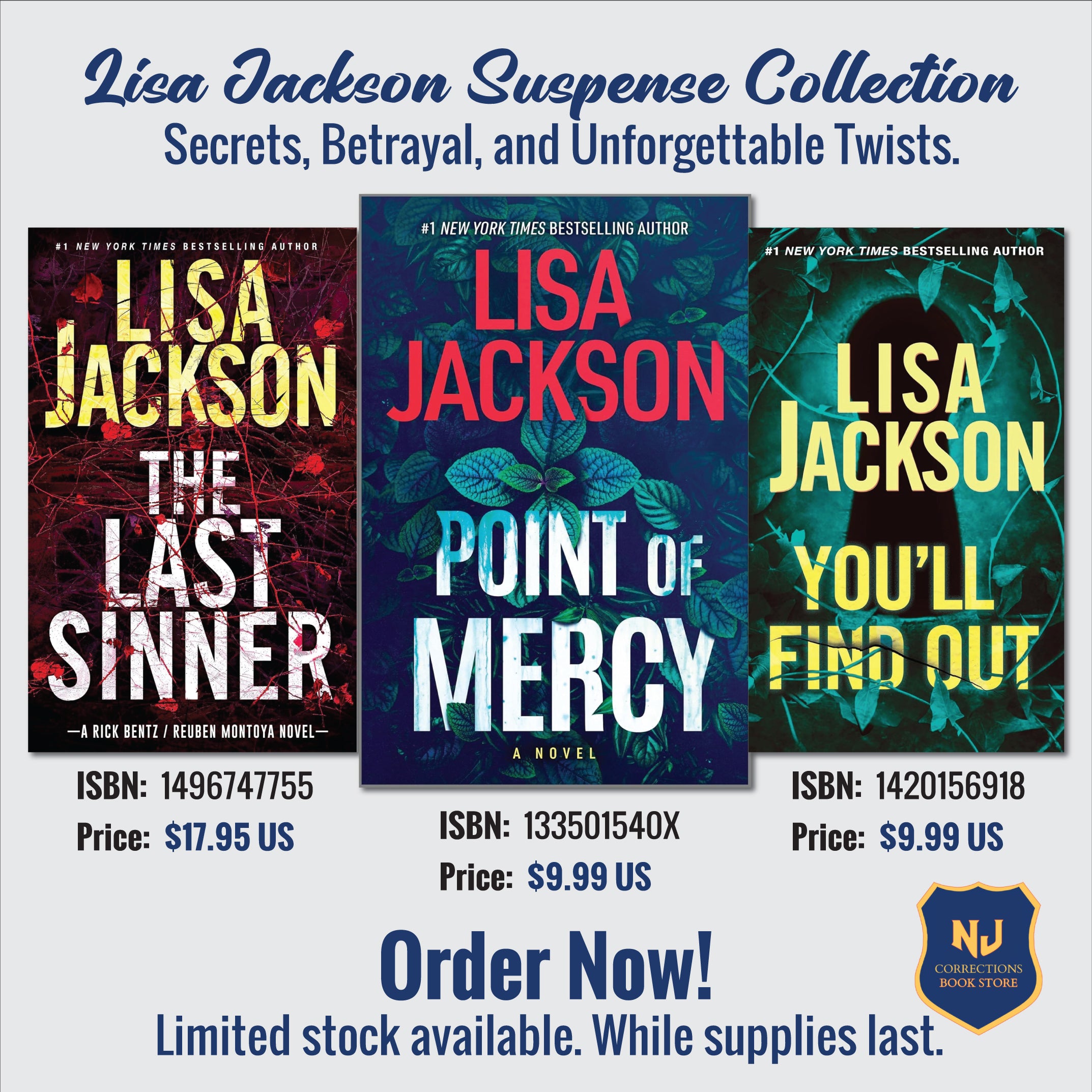 Lisa Jackson Suspense Collection - Secrets, Betrayal, and Unforgettable Twists Bundle