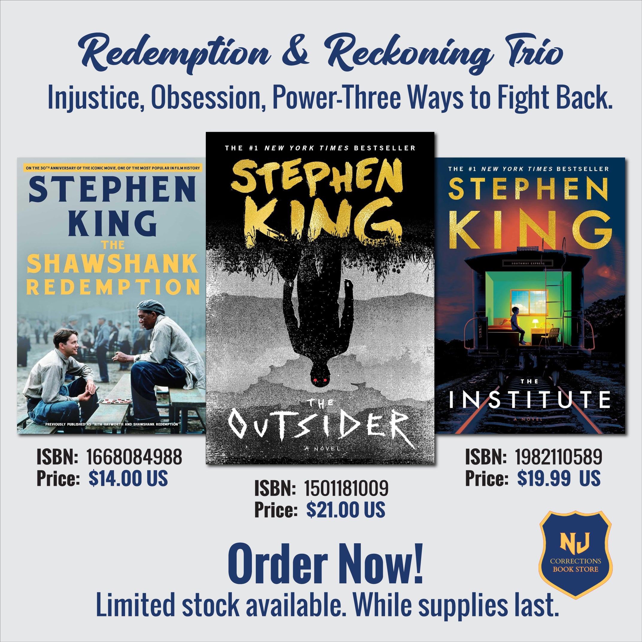 Redemption & Reckoning Trio - Injustice, Obsession, Power - Three Ways to Fight Back Bundle