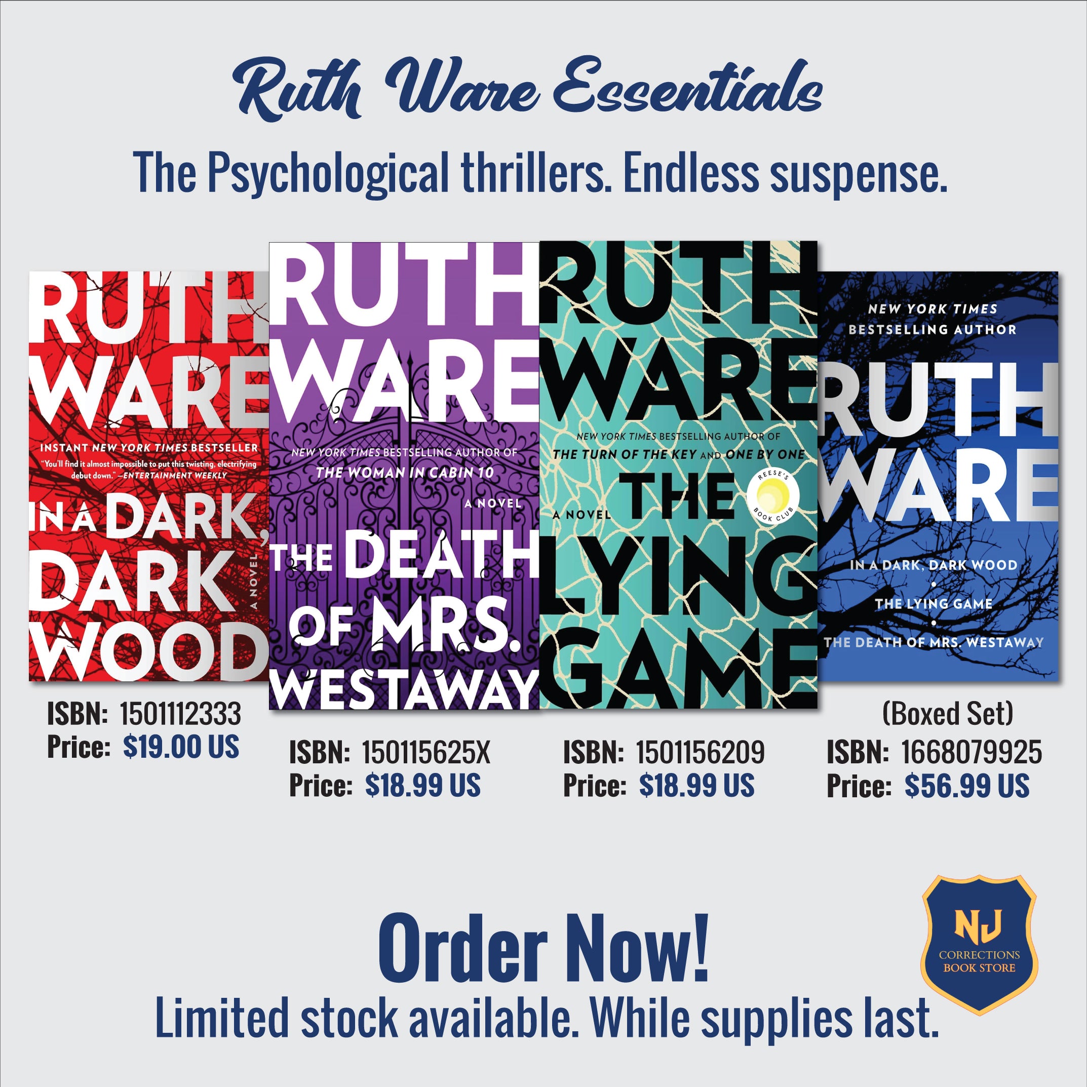 Ruth Ware Essentials - The Psychological Thrillers. Endless Suspense Bundle