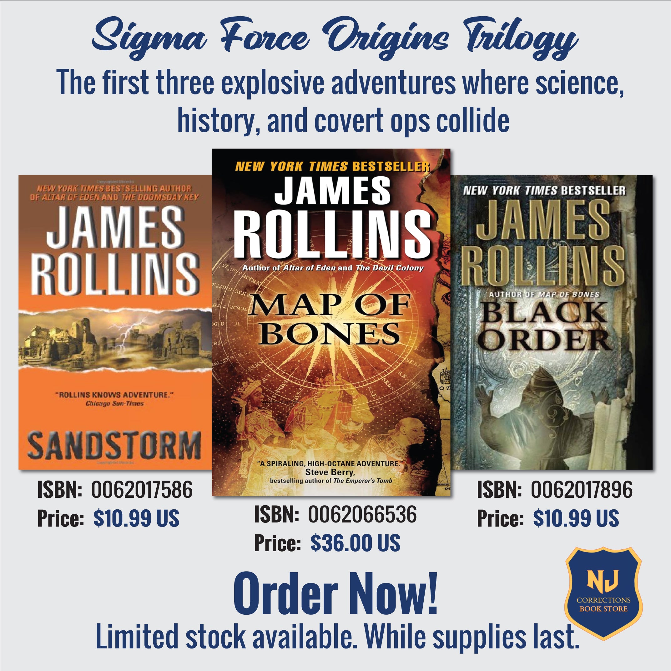 Sigma Force Origins Trilogy - The First Three Explosive Adventures Where Science, History, and Covert Ops Collide Bundle