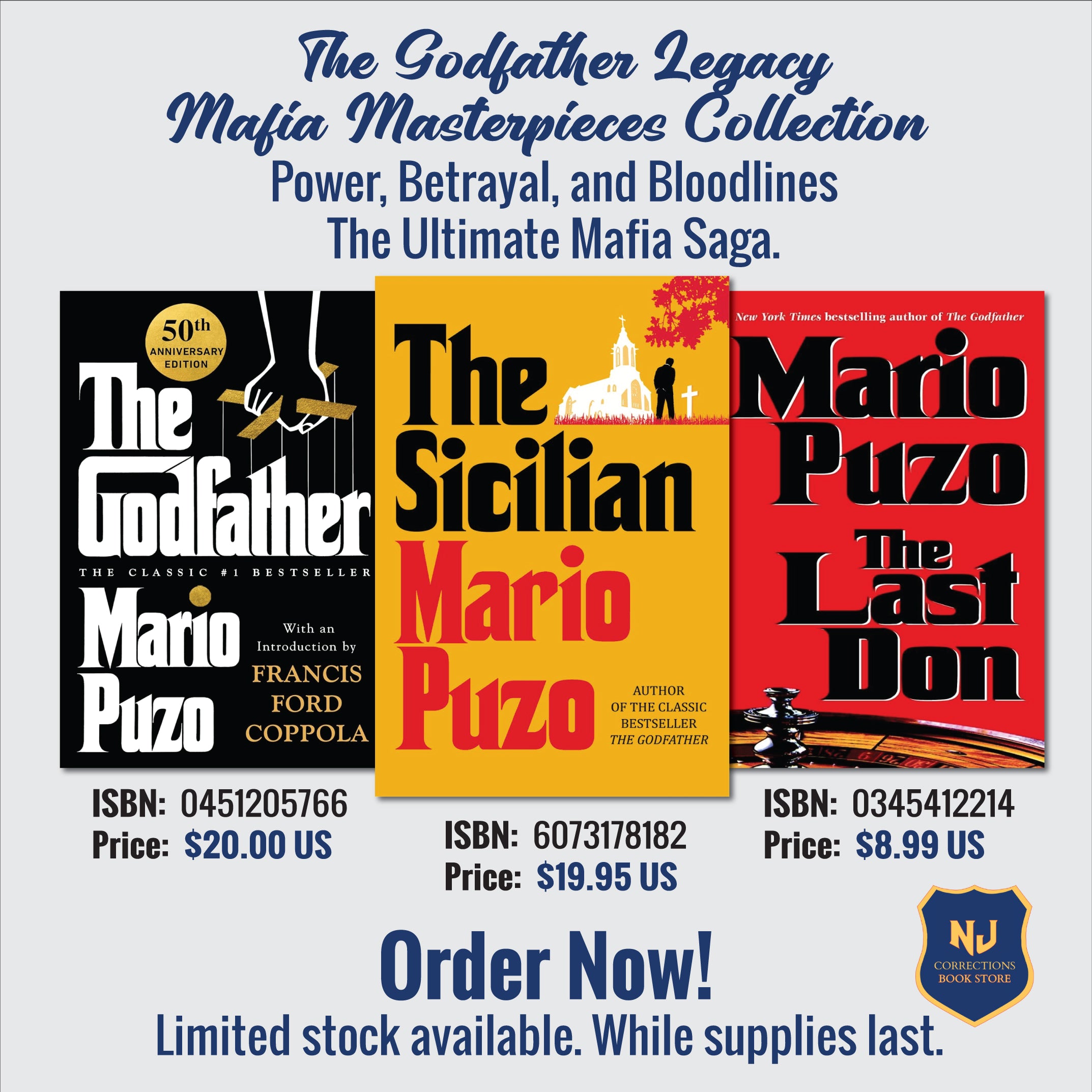 The Godfather Legacy - Mafia Masterpieces Collection - Power, Betrayal, and Bloodlines - The Ultimate Mafia Saga Bundle