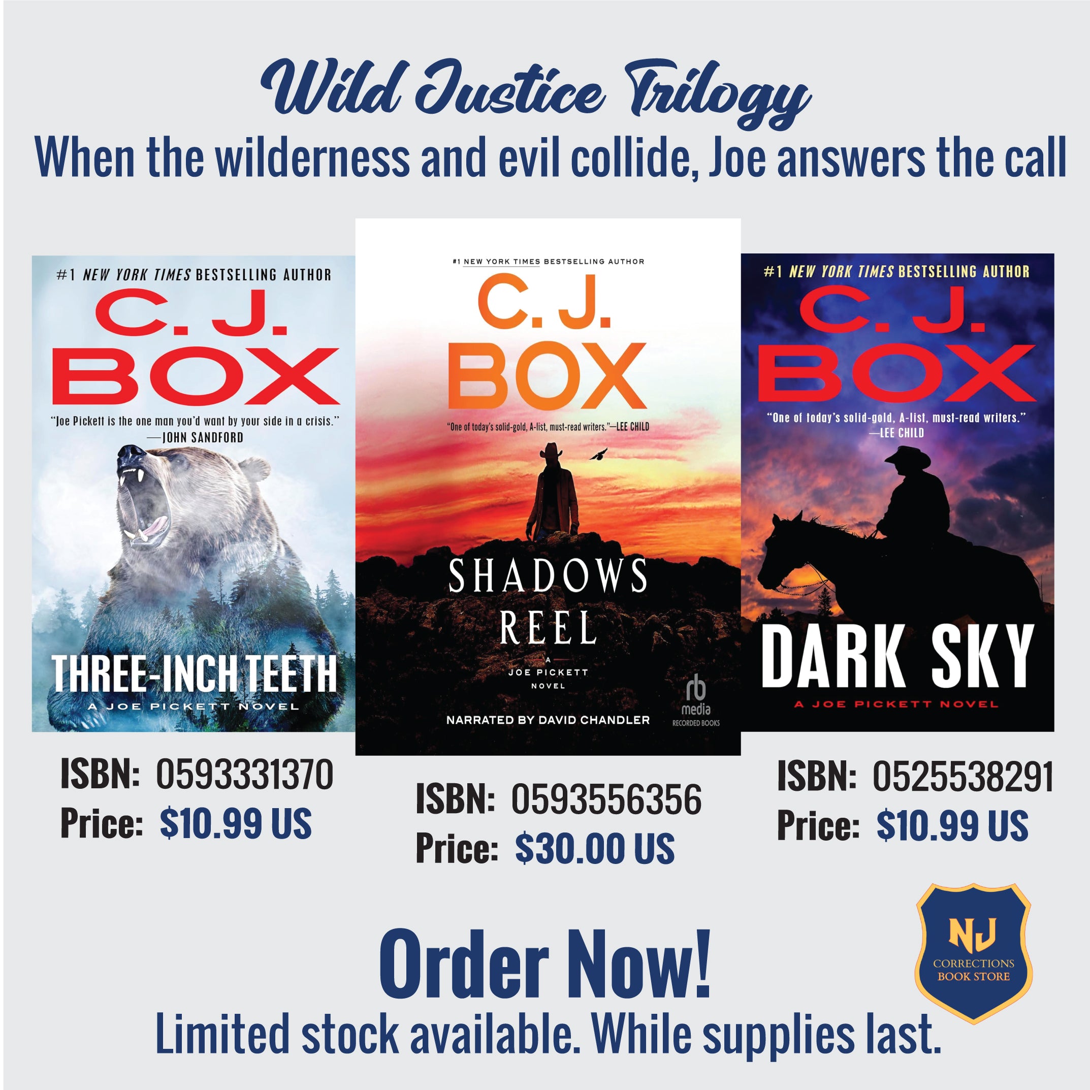Wild Justice Trilogy - When the Wilderness and Evil Collide, Joe Answers the Call Bundle