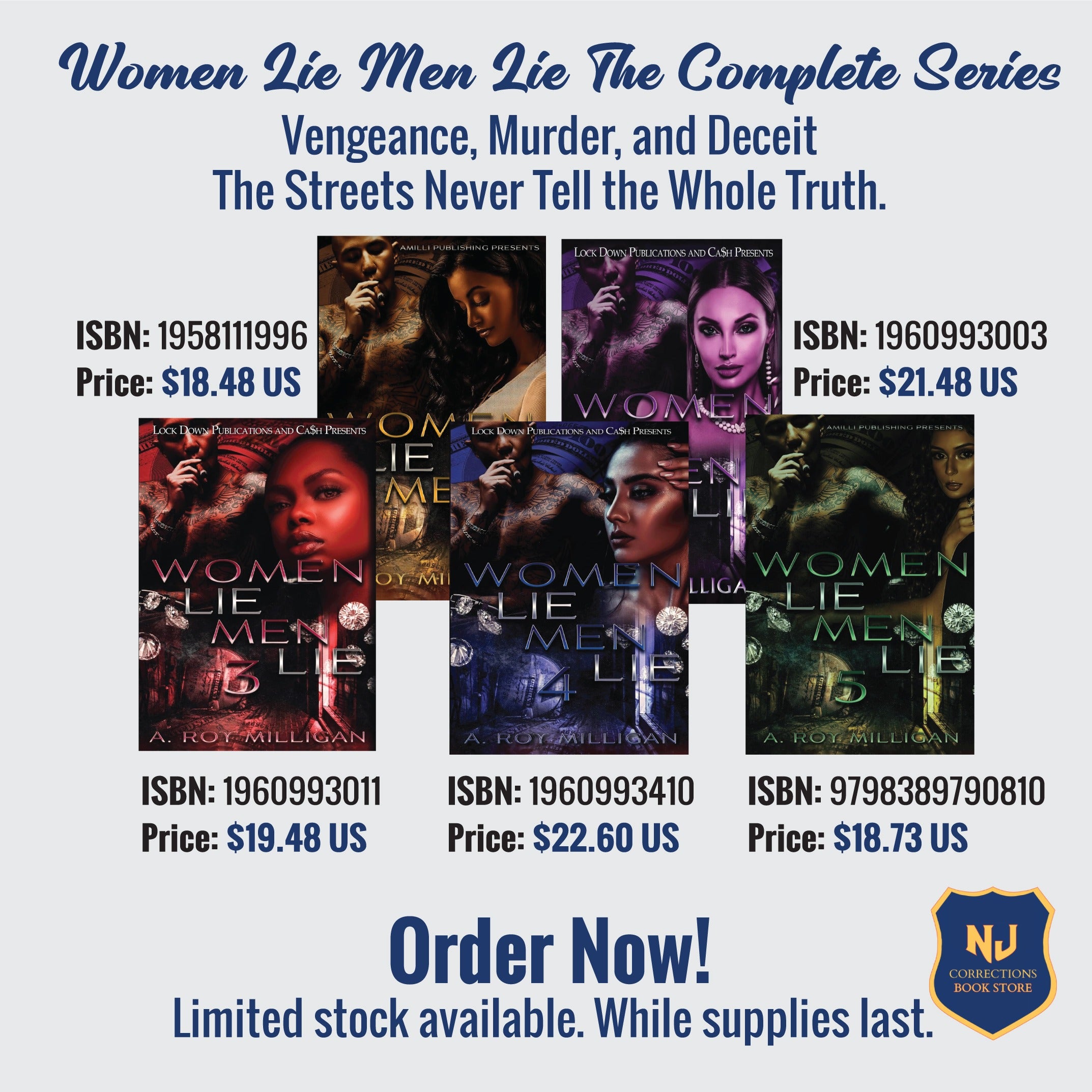 Women Lie Men Lie: The Complete Series – Vengeance, Murder, and Deceit Bundle – Books 1-5