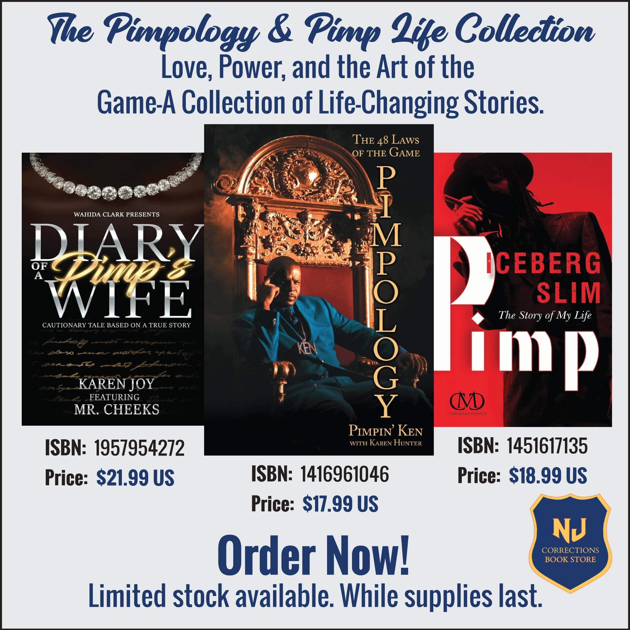 The Pimpology & Pimp Life Collection – Love, Power, and the Art of the Game Bundle – 3 Book Set