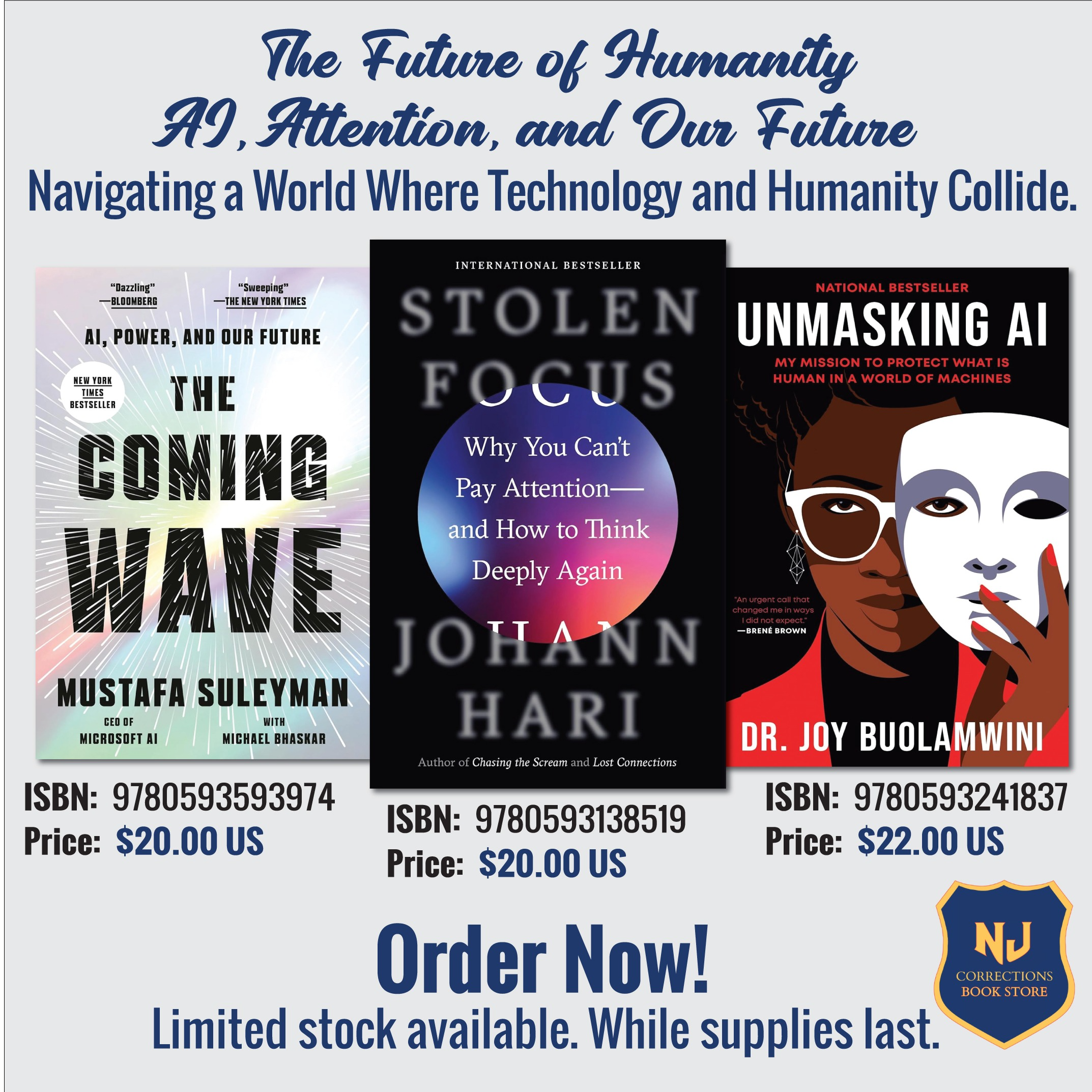 The Future of Humanity: AI, Attention & Our Future Bundle – The Coming Wave, Stolen Focus & Unmasking AI