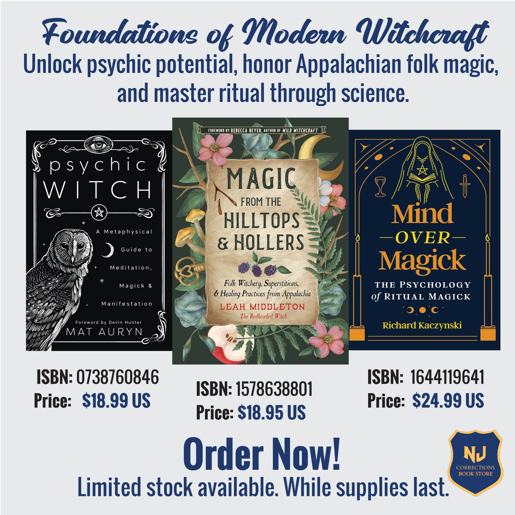 Foundations of Modern Witchcraft - Unlock Psychic Potential, Honor Appalachian Folk Magic, and Master Ritual Through Science Bundle