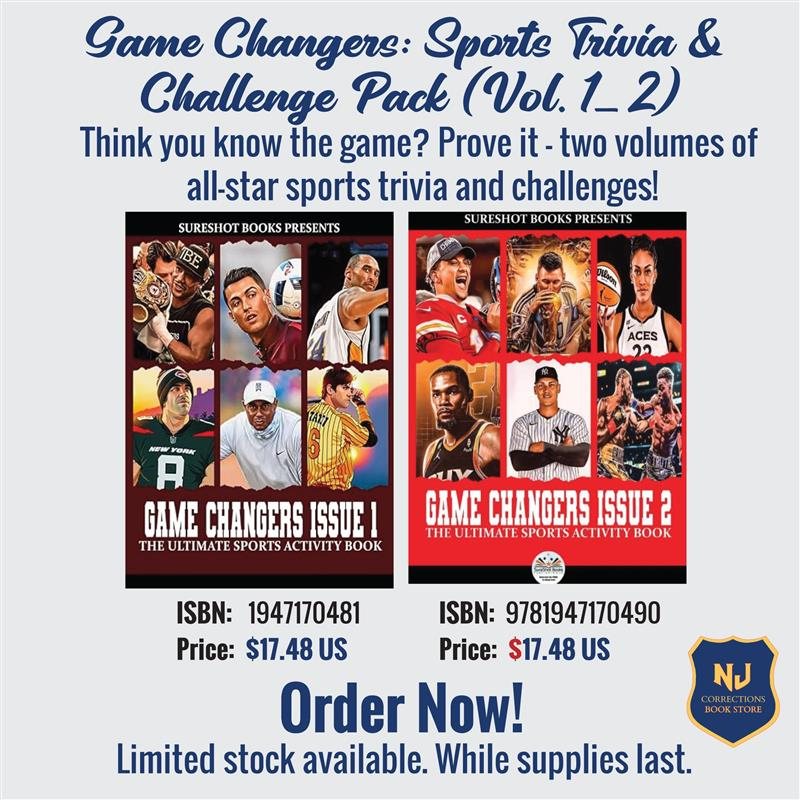 Game Changers: Sports Trivia & Challenge Pack Vol. 1 & 2 – The Ultimate Sports Activity Book Bundle by Sureshot Books