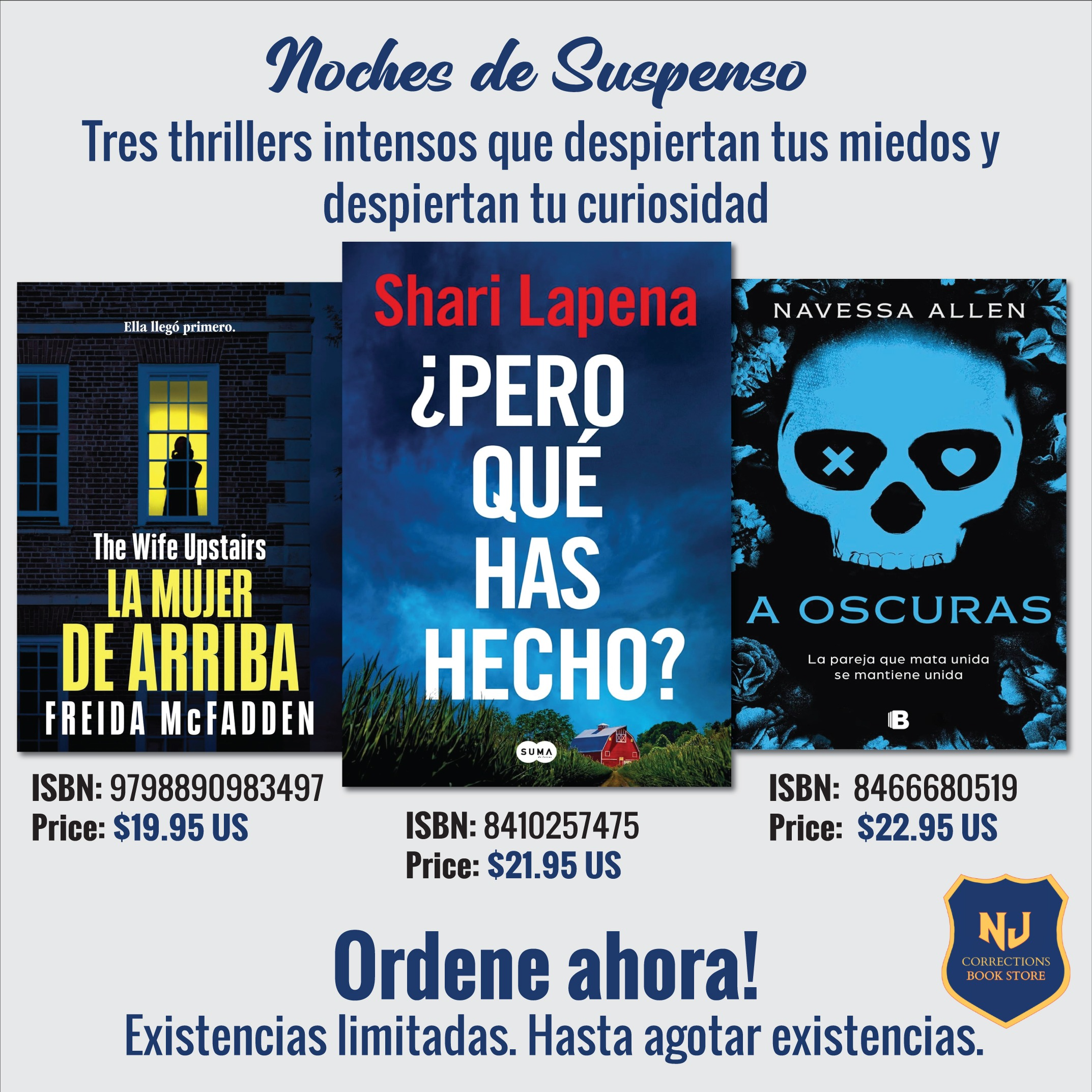 Noches de Suspenso - Tres thrillers intensos que despiertan tus miedos y despiertan tu curiosidad Bundle