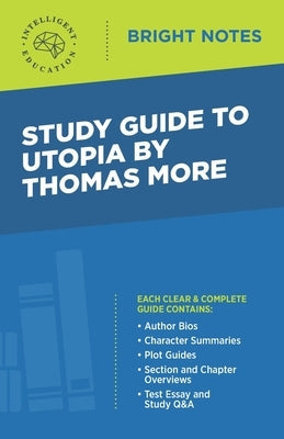 Study Guide to Utopia by Thomas More Paperback Dexterity