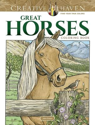 Creative Haven Great Horses Coloring Book Paperback Dover Publications