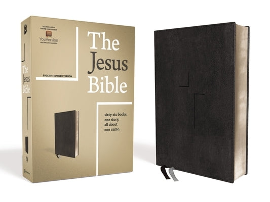 The Jesus Bible, ESV Edition, Leathersoft, Black Bible Zondervan