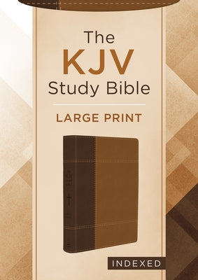 The KJV Study Bible, Large Print (Indexed) [Copper Cross] Bible Barbour Publishing