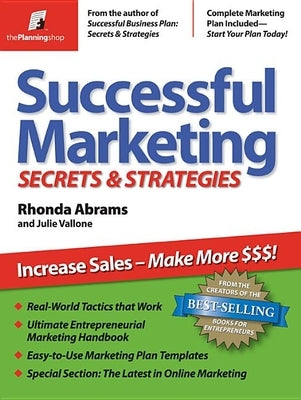 Successful Marketing: Secrets & Strategies Paperback Planning Shop