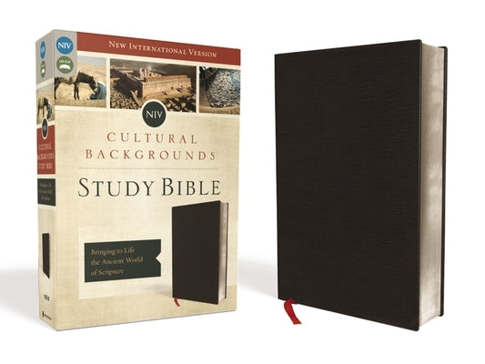 NIV, Cultural Backgrounds Study Bible, Bonded Leather, Black: Bringing to Life the Ancient World of Scripture Zondervan