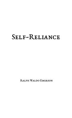 Self-Reliance Paperback Kelly