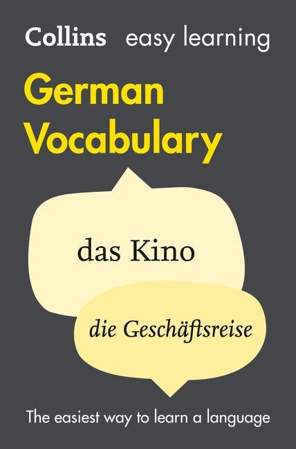 Easy Learning German Vocabulary: Trusted support for learning Paperback Collins