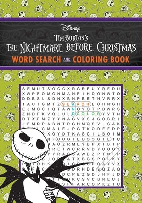 Disney Tim Burton's the Nightmare Before Christmas Word Search and Coloring Book Paperback Thunder Bay Press