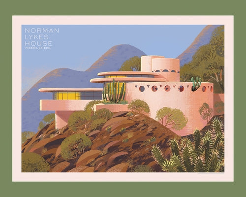Frank Lloyd Wright Puzzle Collection: Norman Lykes House: Officially Licensed 1,000 Piece Jigsaw Puzzle by Kim Smith Other Recess