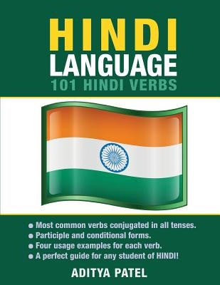Hindi Language: 101 Hindi Verbs Paperback Preceptor Language Guides